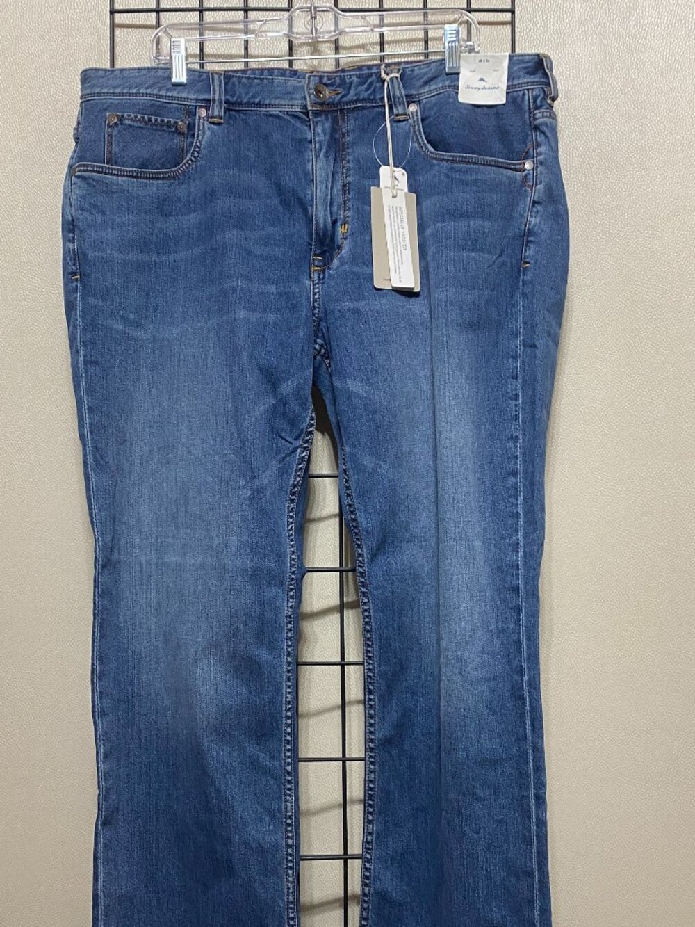 Mens Tommy Bahama Jeans 40x34 Sand Drifter Authentic Straight Leg Blue Denim